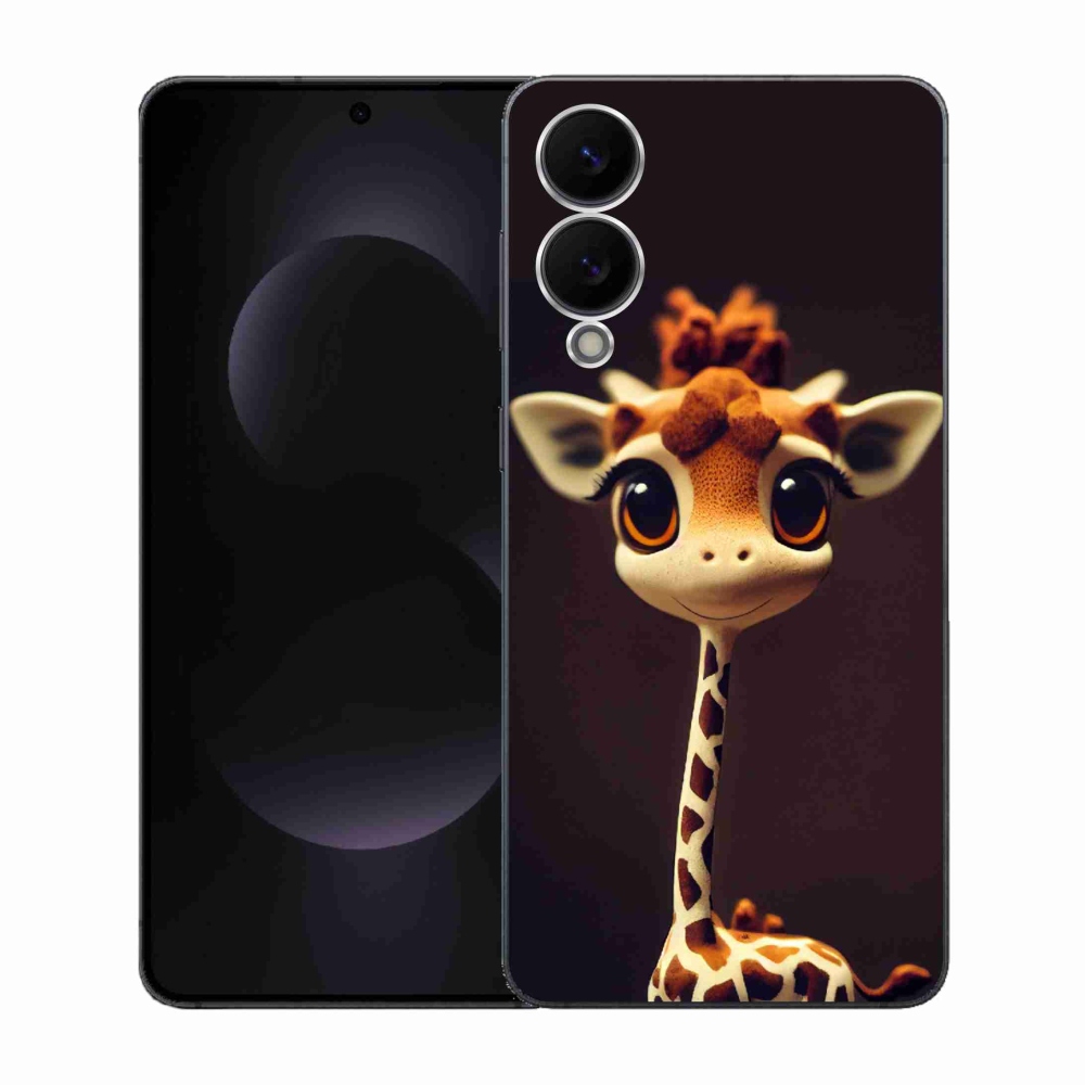Gélový kryt mmCase na Samsung Galaxy S25 Edge - malá žirafa