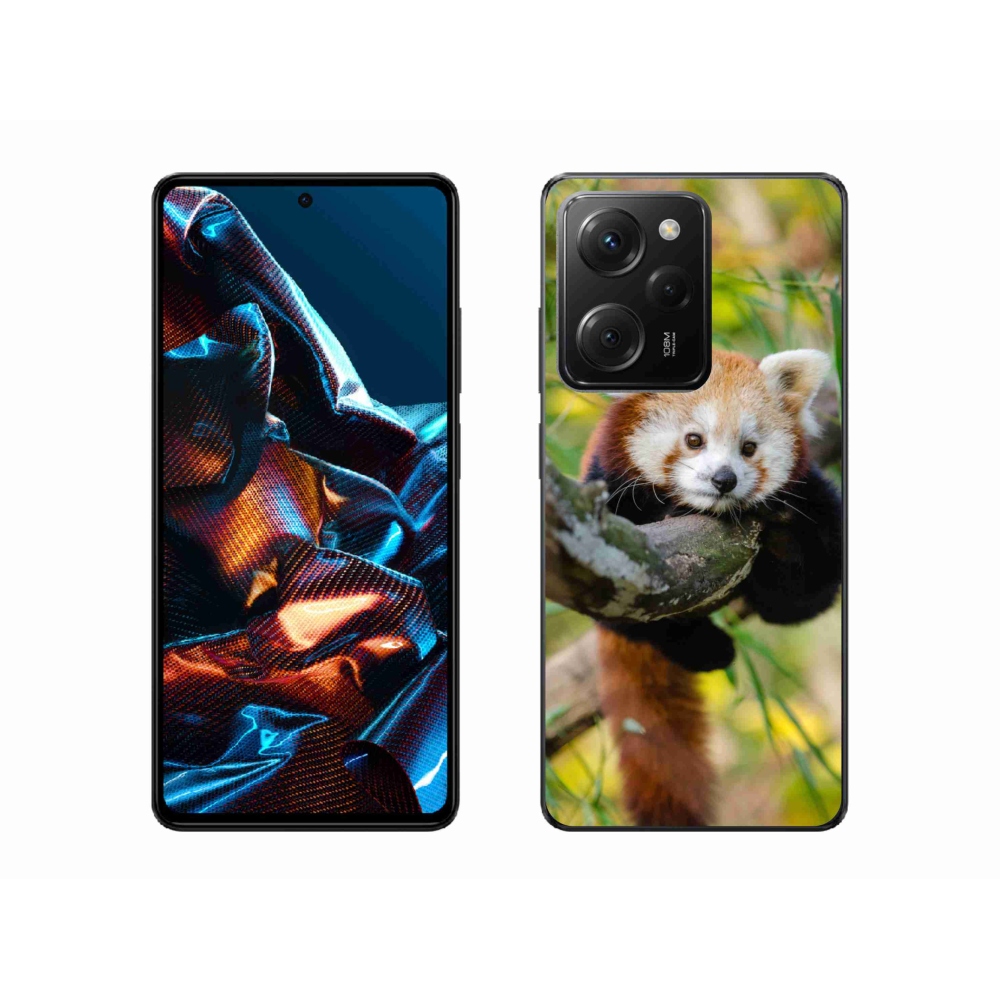 Gélový kryt mmCase na Xiaomi Poco X5 Pro 5G - panda červená