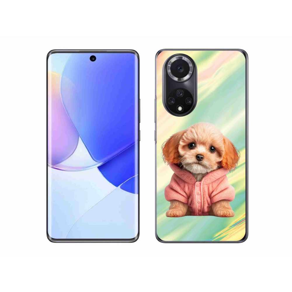 Gelový kryt mmCase na Huawei Nova 9 - štěně ve svetru