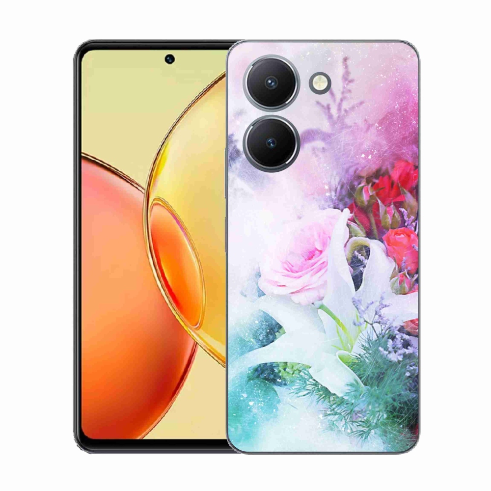 Gélový kryt mmCase na Vivo Y36 - kvety 4