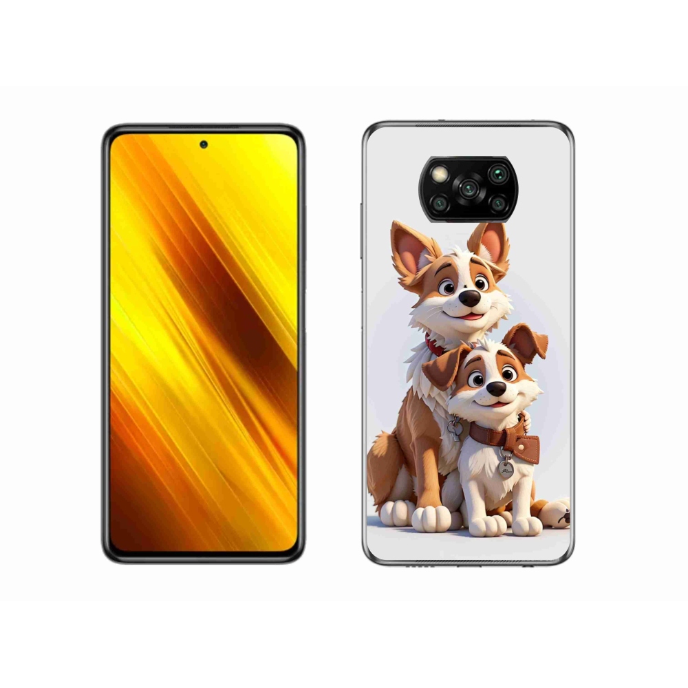 Gélový kryt mmCase na Xiaomi Poco X3 Pro - kreslenie psy