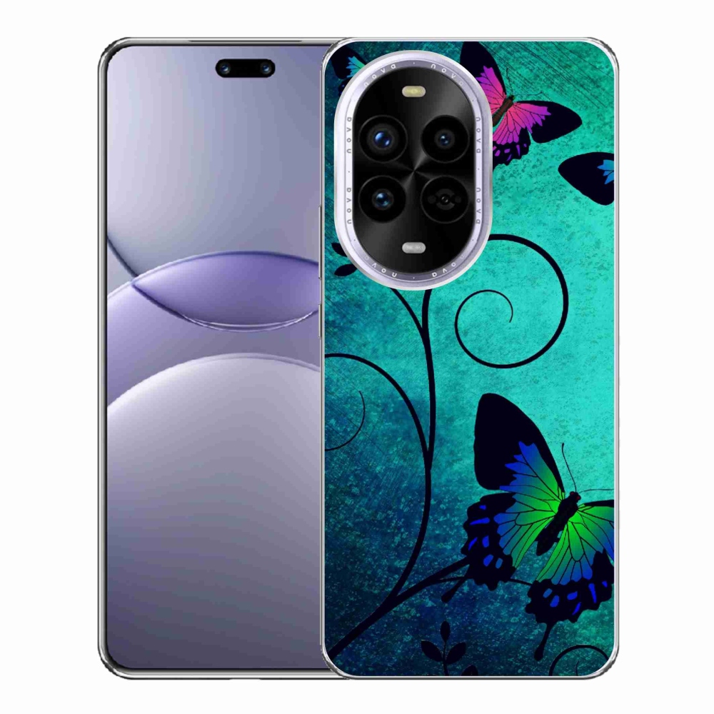 Gélový kryt mmCase na Huawei Nova 13 Pro 5G - farební motýle