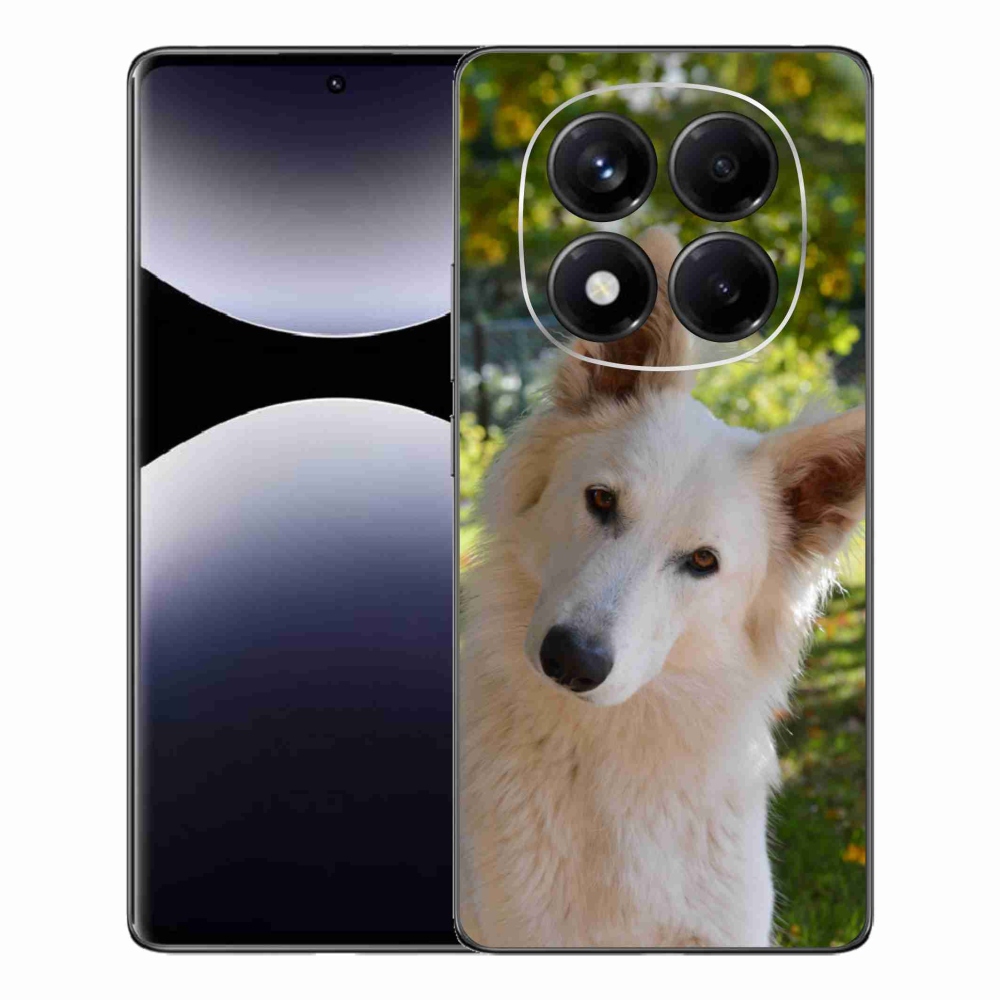 Gélový kryt mmCase na Xiaomi Redmi Note 14 Pro - biely švajčiarsky ovčiak 1