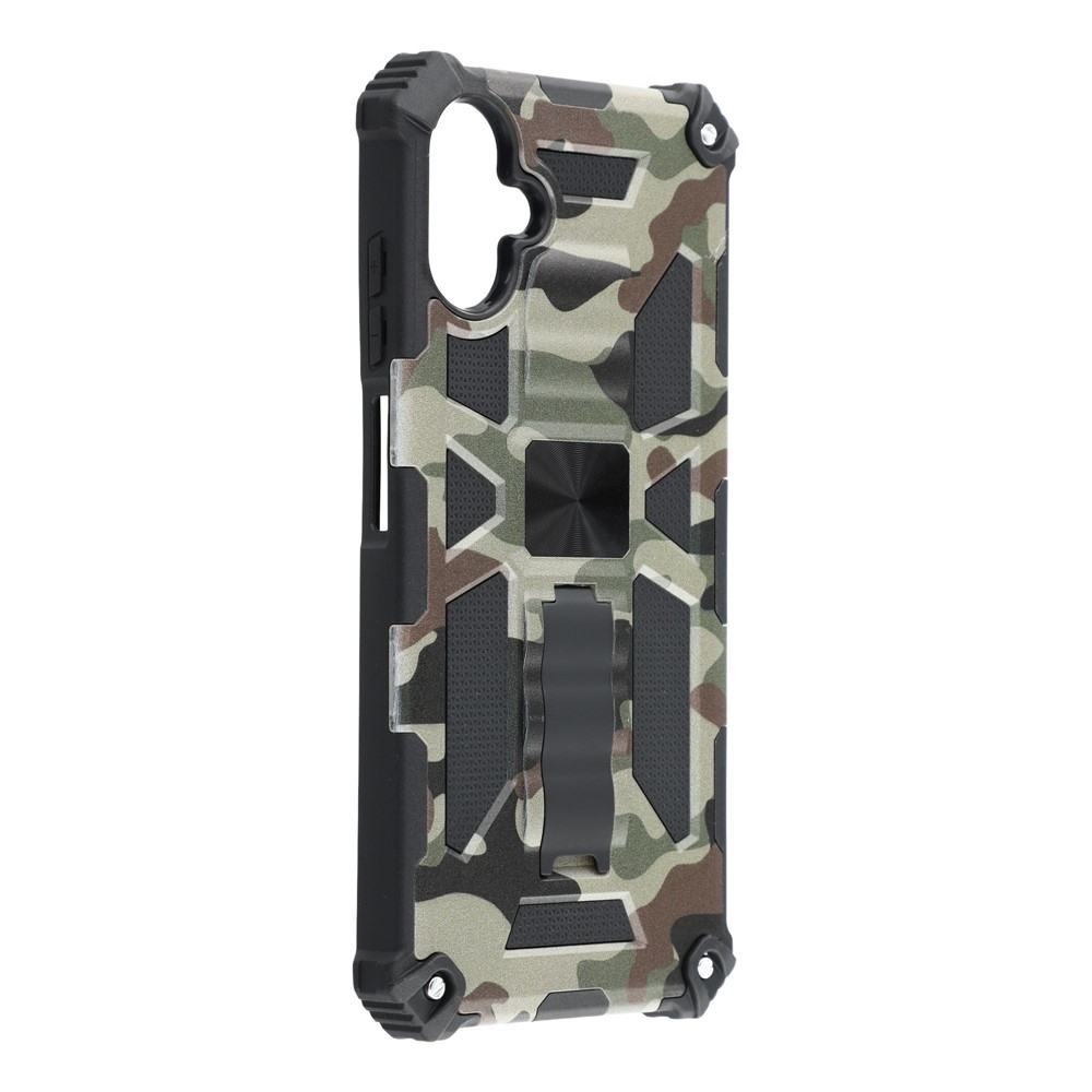 Camouflage odolný kryt na Samsung Galaxy A07 4G - tmavozelený