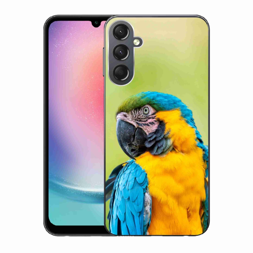 Gélový obal mmCase na Samsung Galaxy A24 - papagáj ara 2