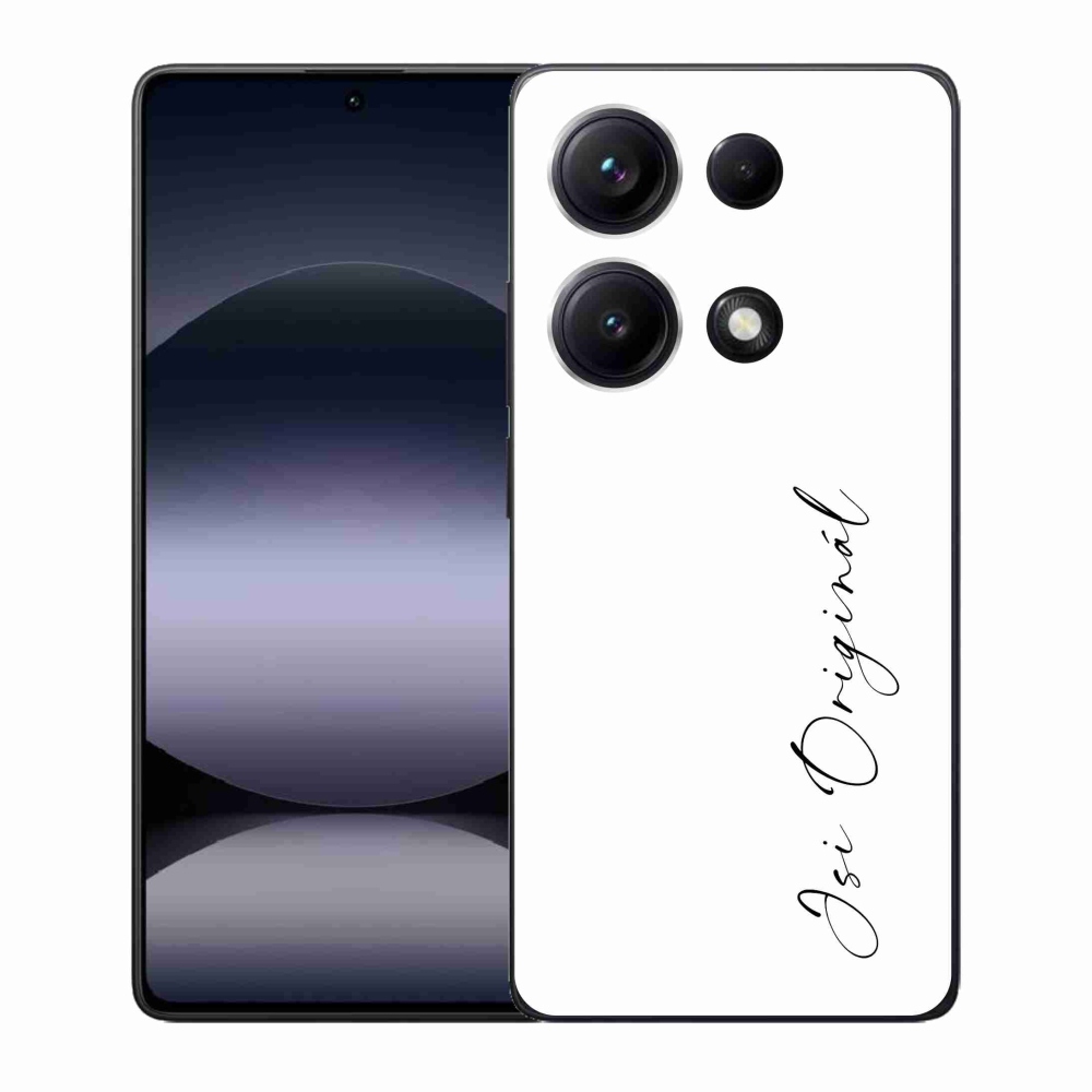 Gélový kryt mmCase na Xiaomi Redmi Note 14S - si originál biele pozadie