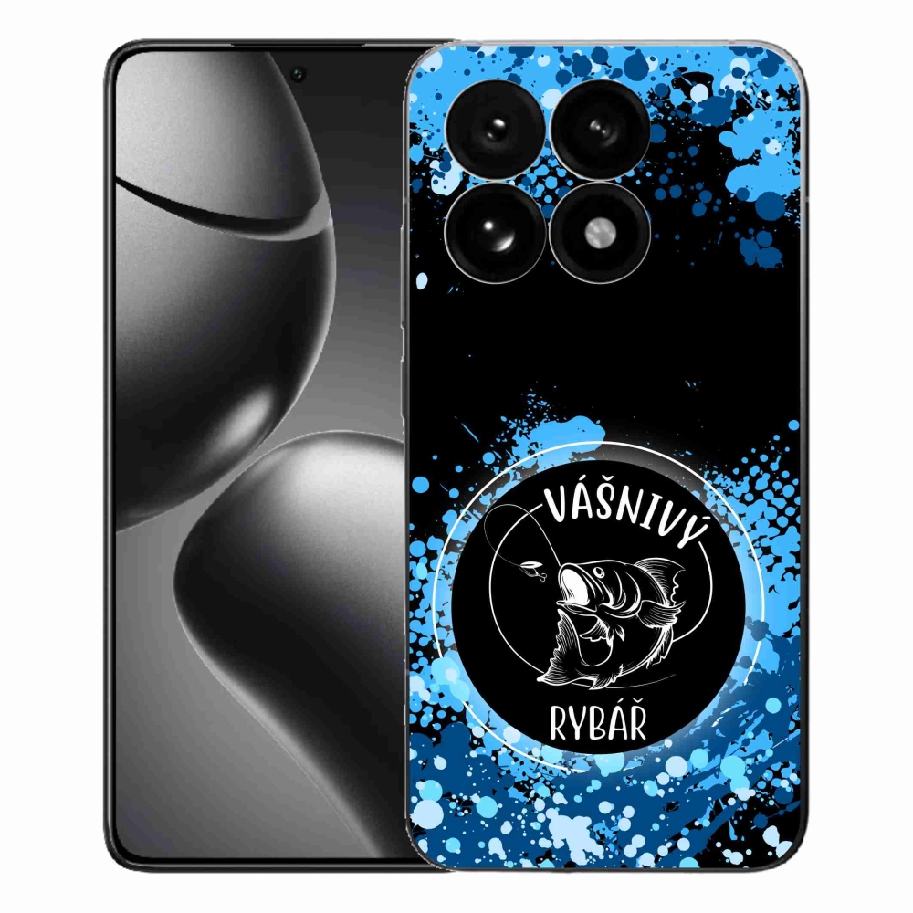 Gélový kryt mmCase na Xiaomi 15T - vášnivý rybár čierne pozadie