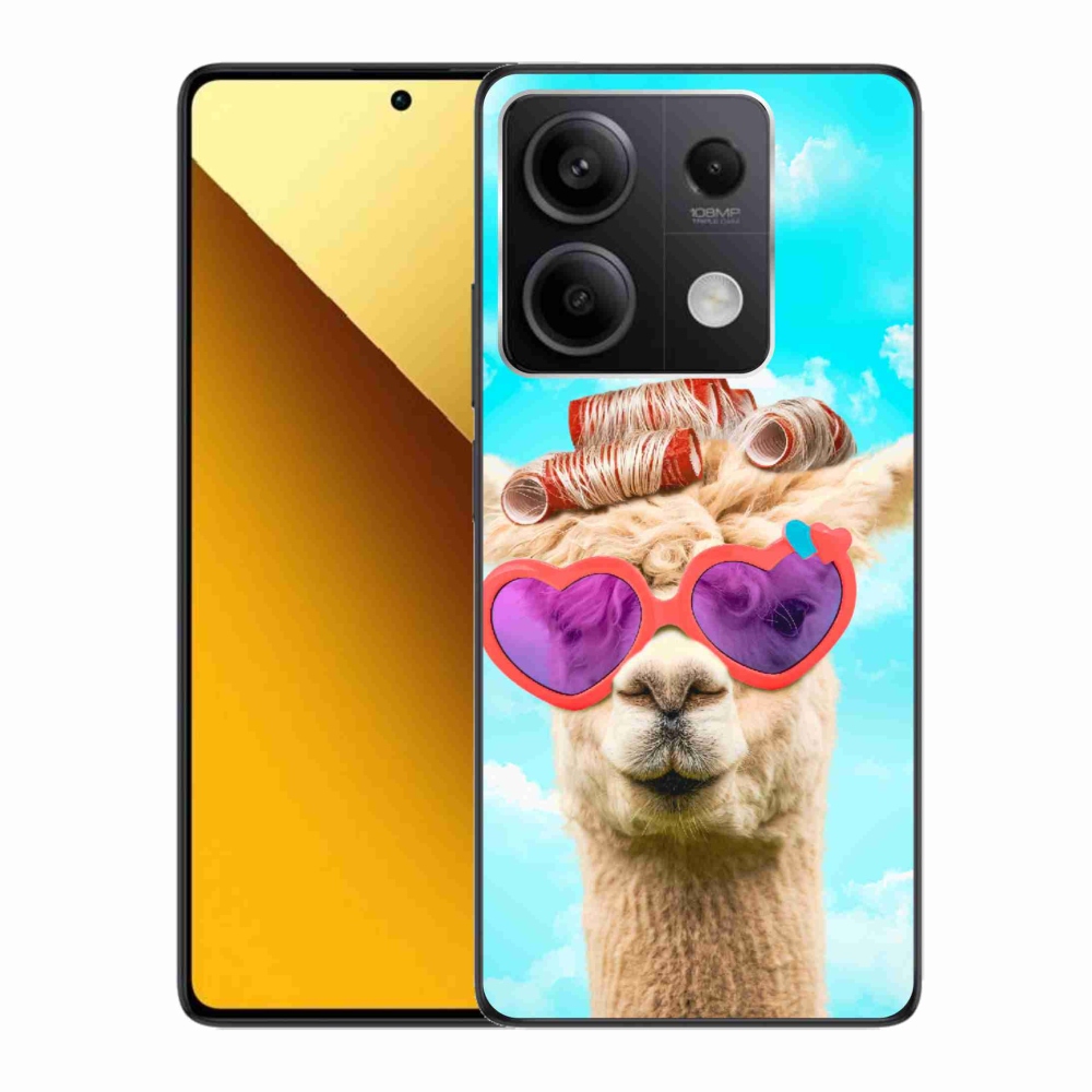 Gélový kryt mmCase na Xiaomi Redmi Note 13 5G - lama s okuliarmi