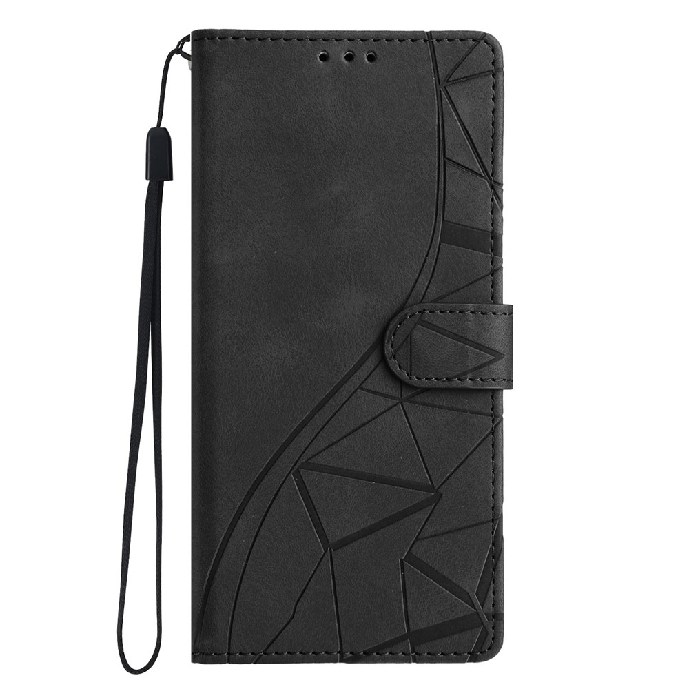 Triangly knižkové púzdro na Xiaomi 15T Pro - čierne