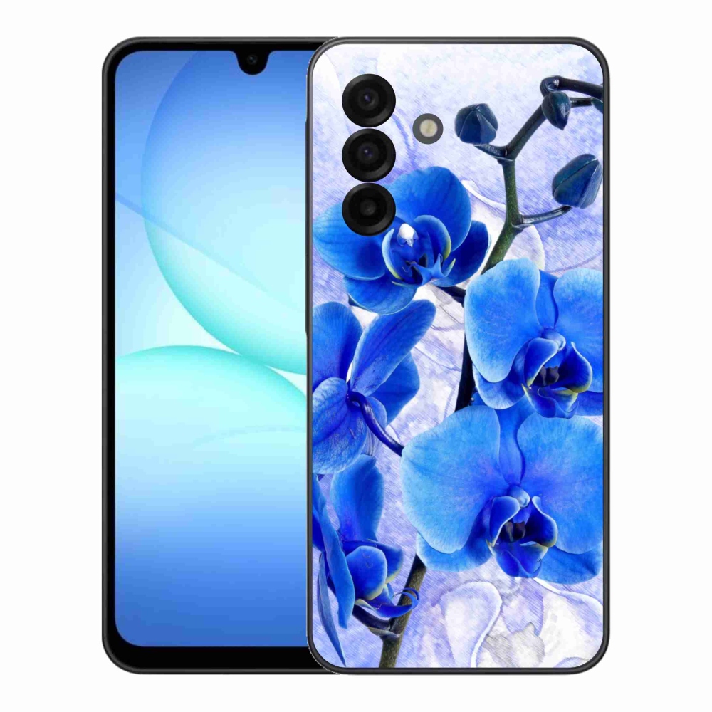 Gélový kryt mmCase na Samsung Galaxy A17 4G/5G - modré kvety