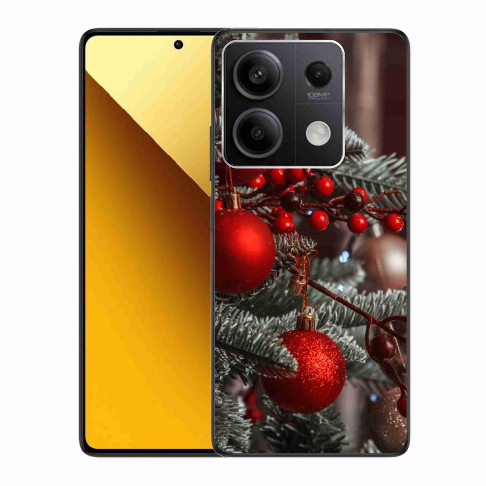 Gélový kryt mmCase na Xiaomi Redmi Note 13 5G - vianočné ozdoby 2