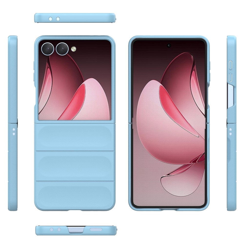 Rugg odolný gélový obal na Samsung Galaxy Z Flip7 5G - svetlomodrý