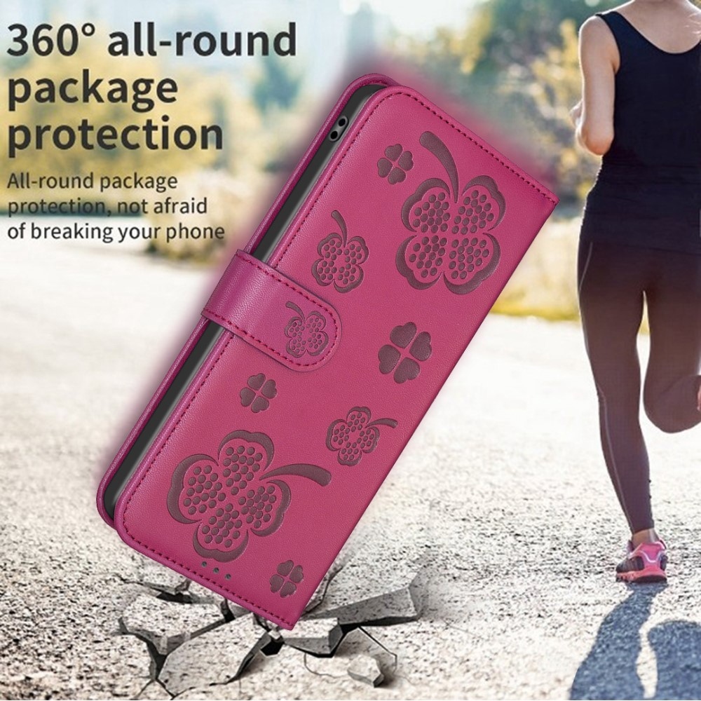 Clover knižkové púzdro na Samsung Galaxy S25 Edge - rose