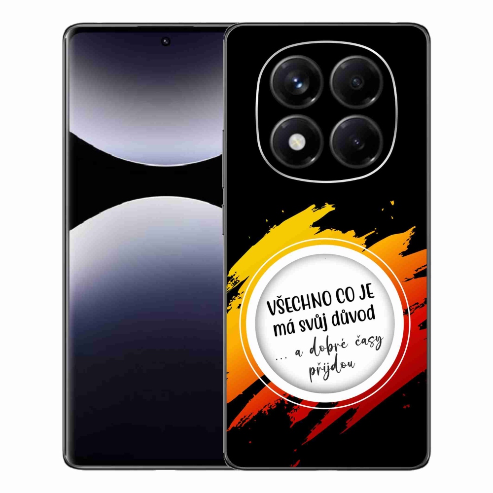 Gélový kryt mmCase na Xiaomi Redmi Note 14 Pro - citát 3 čierne pozadie