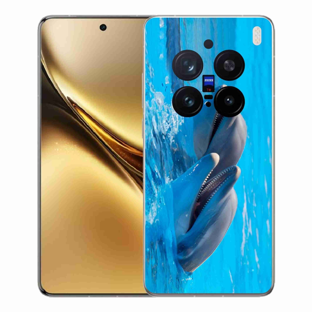 Gélový kryt mmCase na Vivo X200 Pro 5G - delfíny