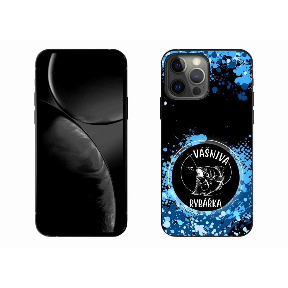 Gélový kryt mmCase na iPhone 13 Pro Max 6.7 - vášnivá rybárka čierne pozadie