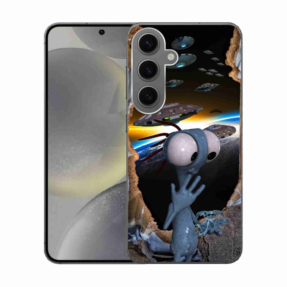 Gélový kryt mmCase na Samsung Galaxy S24 - mimozemšťan