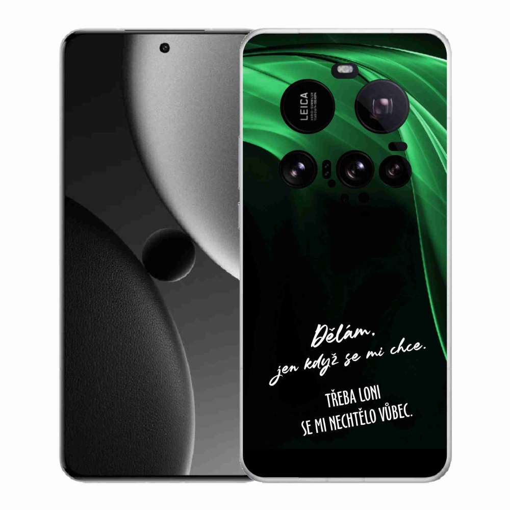 Gélový kryt mmCase na Xiaomi 15 Ultra - vtipný text 12 čierne pozadie