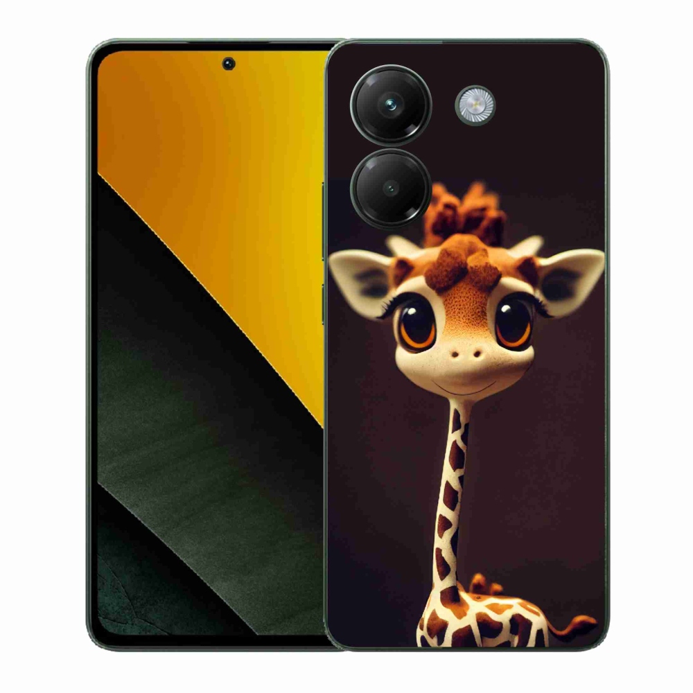 Gélový kryt mmCase na Xiaomi Poco M7 Pro 5G - malá žirafa