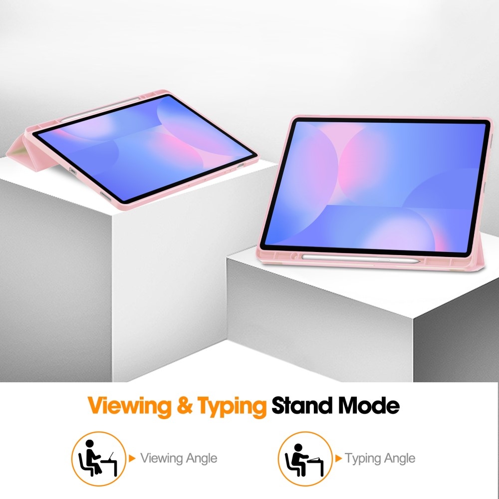 Cases chytré zatváracie púzdro na Samsung Galaxy Tab S10 FE+ - ružové