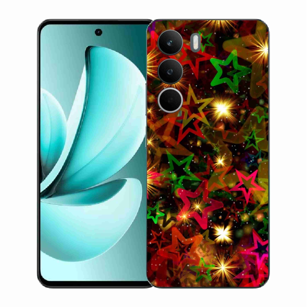 Gélový kryt mmCase na Realme C71 - farebné hviezdičky