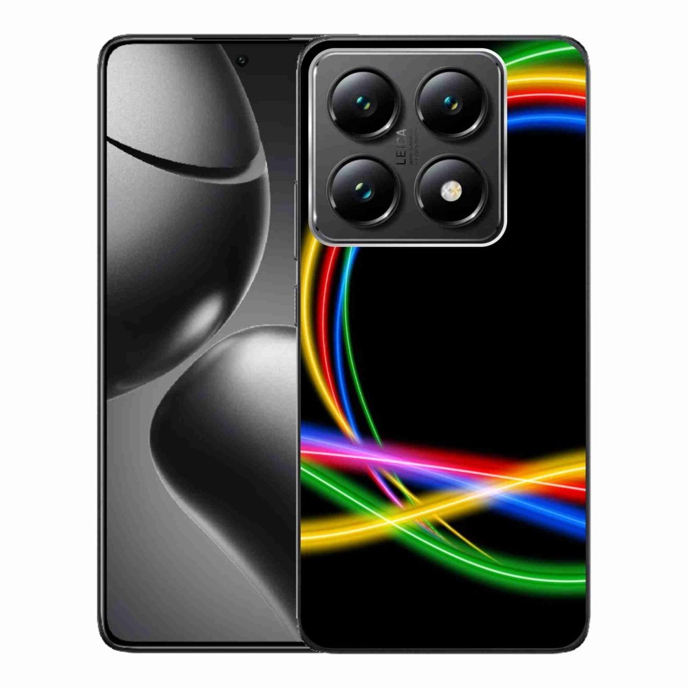 Gélový kryt mmCase na Xiaomi 14T Pro - neónové kruhy