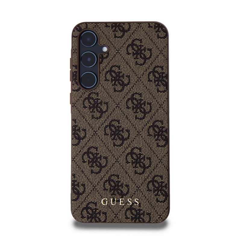 Guess 4G Zadný Kryt pre Samsung Galaxy A55 5G Brown