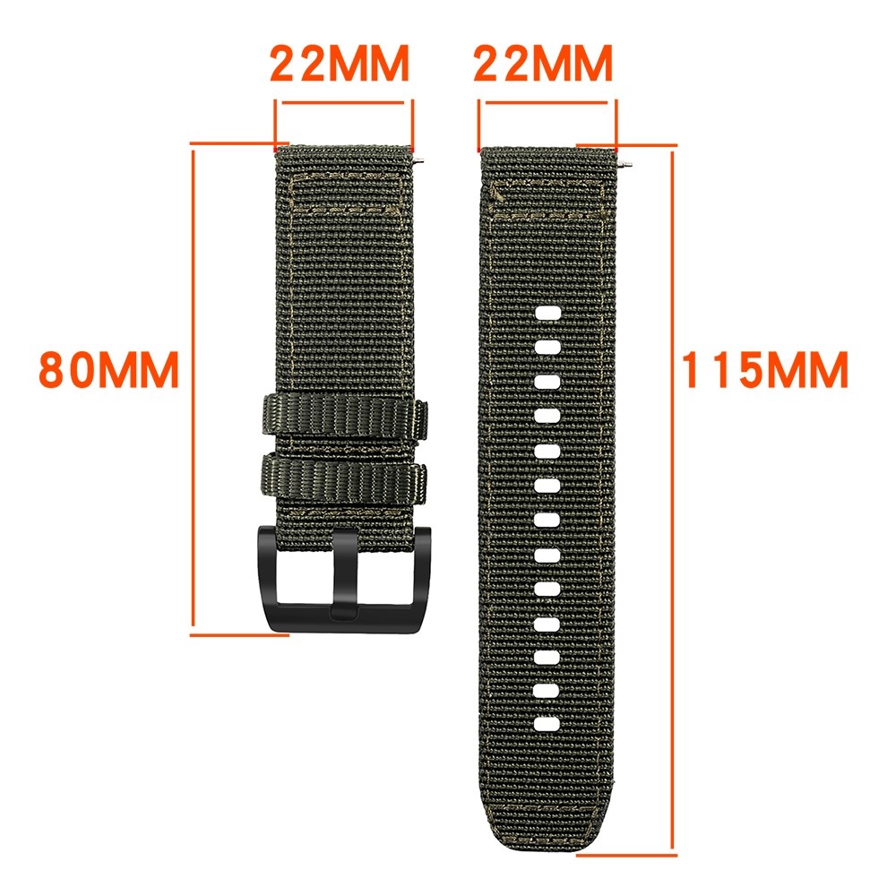 Barely nylonový remienok na Xiaomi Watch S4 47mm - čierny