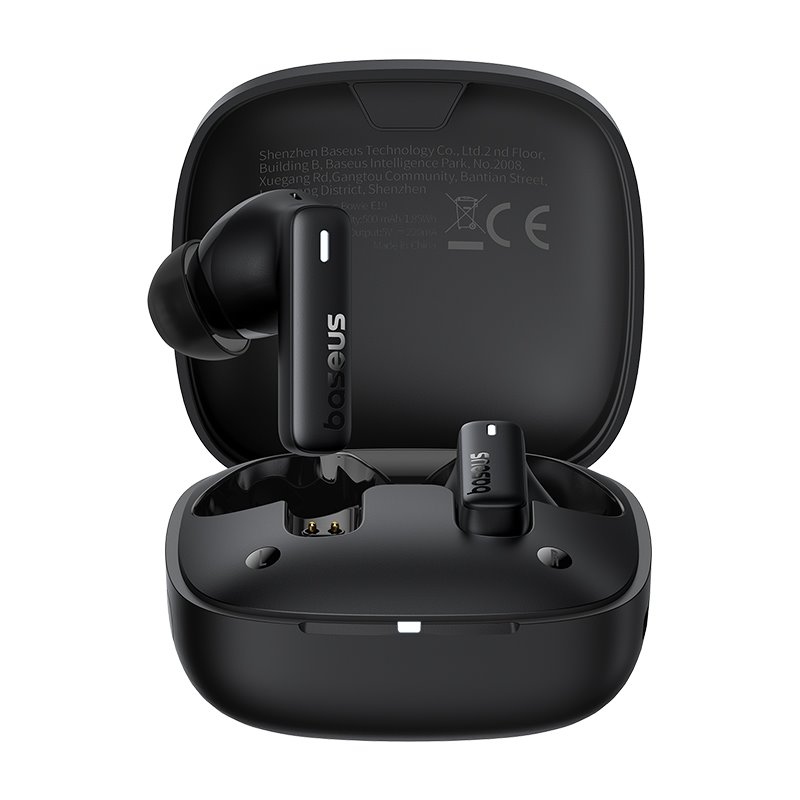 Bezdrôtové slúchadlá Baseus Bowie E19 Cluster Black