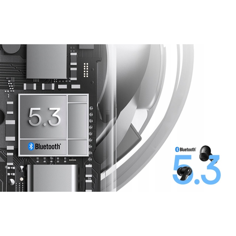 Bezdrôtové slúchadlá Baseus Bowie E19 Cluster Black