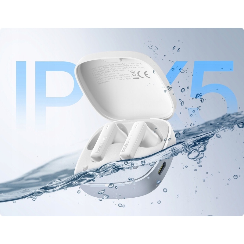 Bezdrôtové slúchadlá Baseus Bowie E19 Stellar White