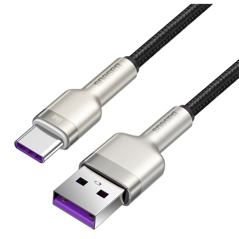 Baseus CAKF000001 Cafule Dátový Kábel USB-USB-C 66W 0,25m Black