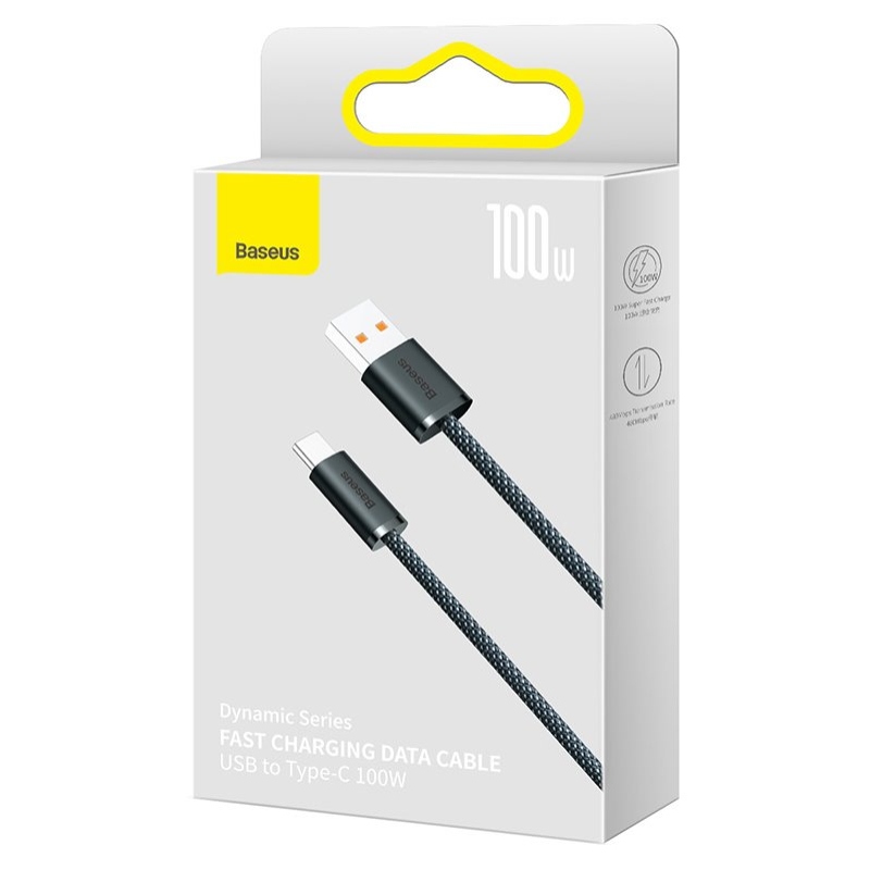 Baseus CALD000616 Dynamic Series Fast Charging Dátový Kábel USB - USB-C 100W 1m Gray