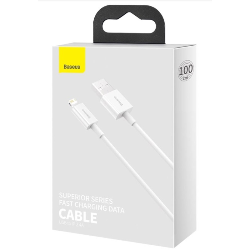 Baseus CALYS-A02 Superior Fast Charging Kábel Lightning 2.4A 1m White