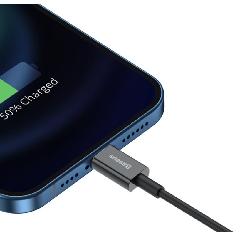 Baseus CALYS-C01 Superior Fast Charging Dátový Kábel USB to Lightning 2.4A 2m Black