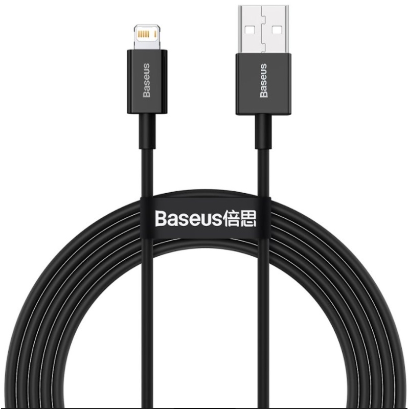 Baseus CALYS-C01 Superior Fast Charging Dátový Kábel USB to Lightning 2.4A 2m Black