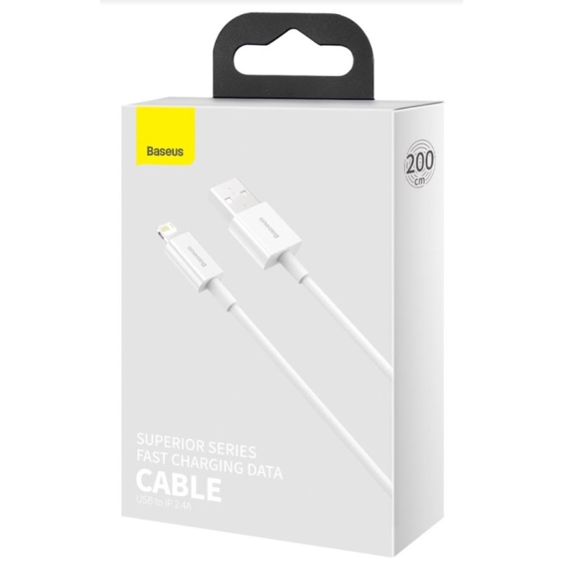 Baseus CALYS-C02 Superior Fast Charging Kábel Lightning 2.4A 2m White