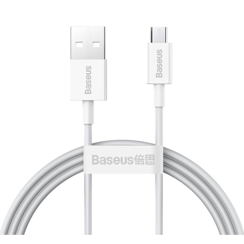 Baseus CAMYS-02 Superior Fast Charging Dátový Kábel MicroUSB 2A 1m White