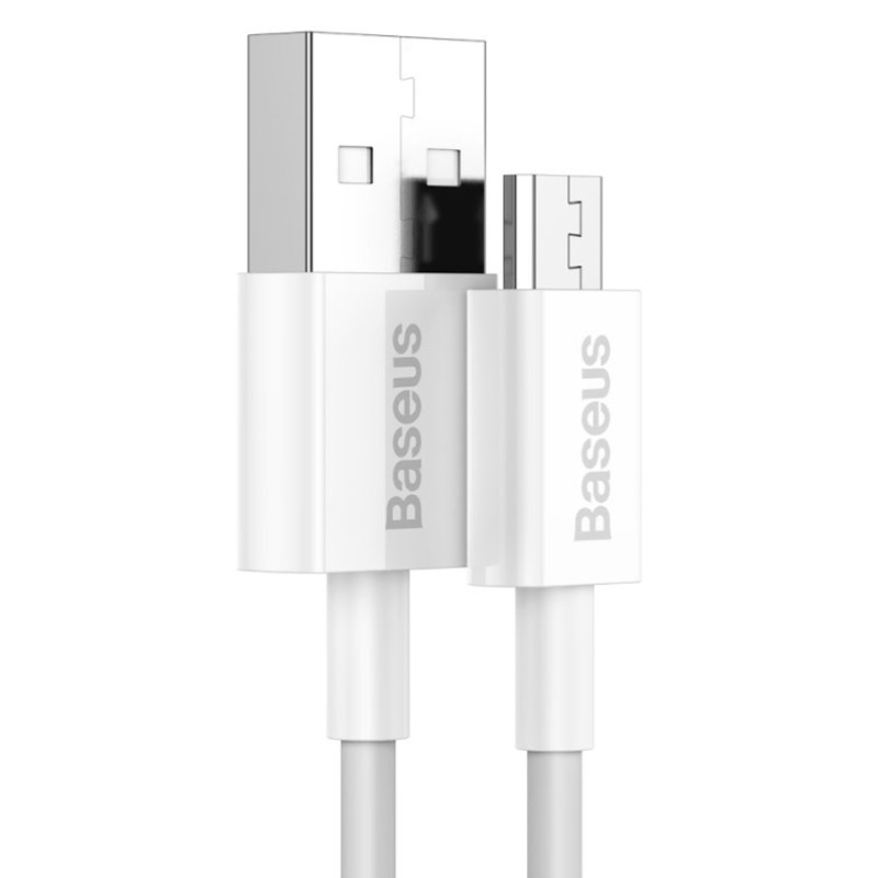 Baseus CAMYS-02 Superior Fast Charging Dátový Kábel MicroUSB 2A 1m White