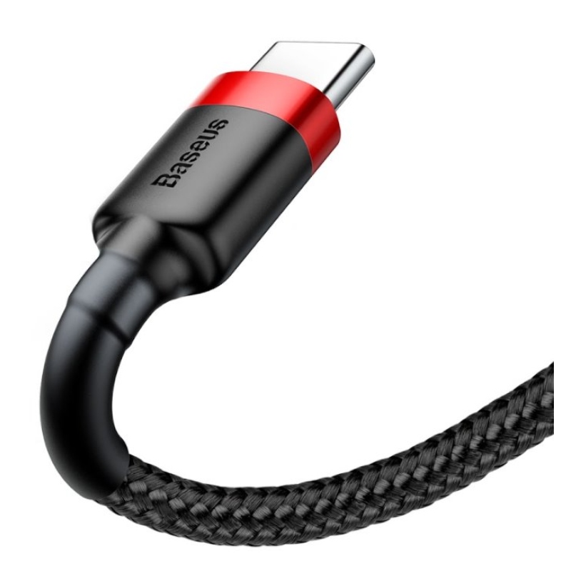 Baseus CATKLF-B91 Cafule Kábel USB-C 3A 1m Red/Black