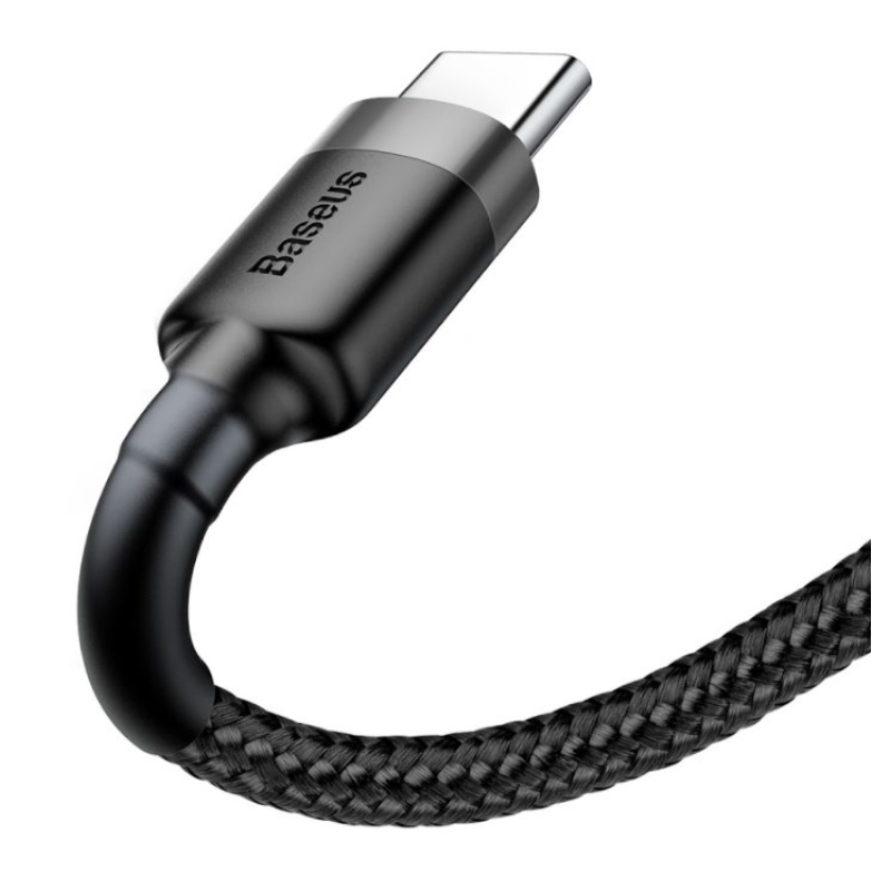 Baseus CATKLF-BG1 Cafule Kábel USB-C 3A 1m Grey/Black