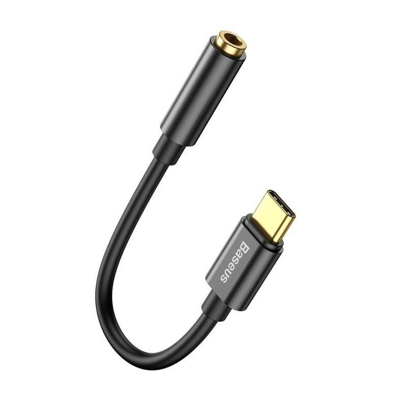 Baseus CATL54-01 Káblová Redukcia z USB-C na 3,5 mm Audio Jack L54 (female) Black