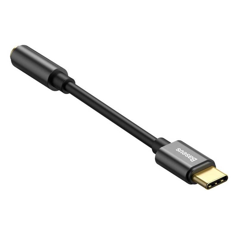 Baseus CATL54-01 Káblová Redukcia z USB-C na 3,5 mm Audio Jack L54 (female) Black