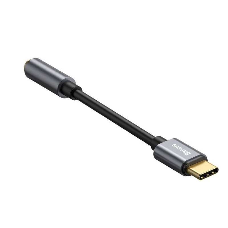 Baseus CATL54-0G Káblová Redukcia z USB-C na 3,5 mm Audio Jack L54 (female) Deep Grey