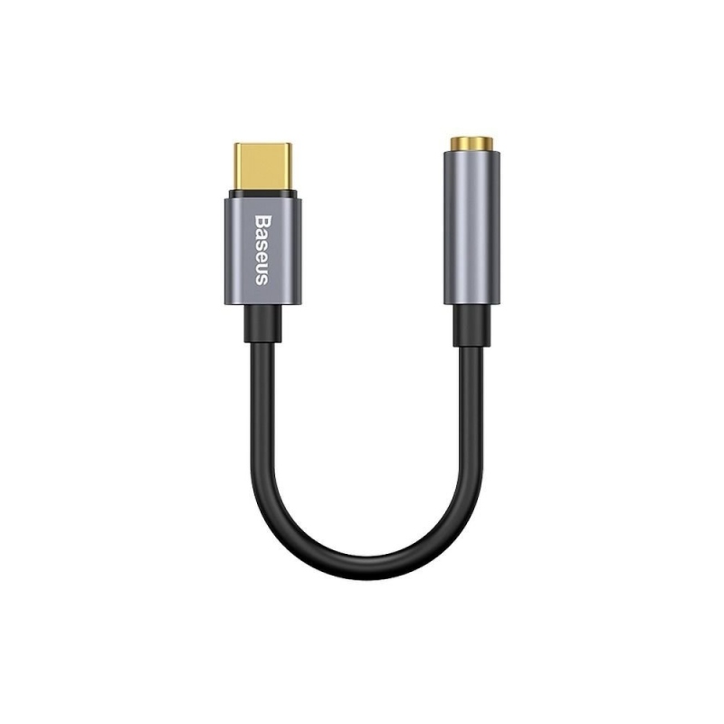 Baseus CATL54-0G Káblová Redukcia z USB-C na 3,5 mm Audio Jack L54 (female) Deep Grey