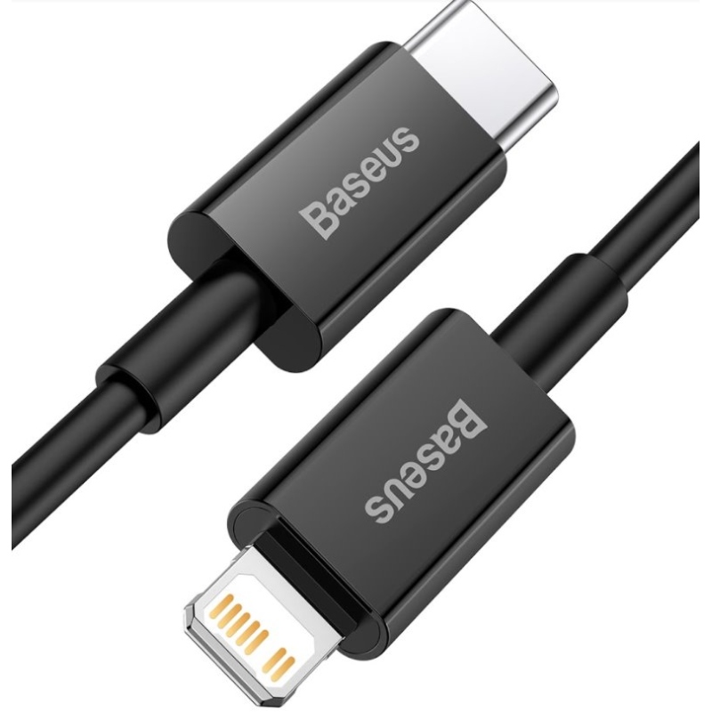 Baseus CATLYS-C01 Superior Fast Charging Dátový Kábel USB-C to Lightning 20W 2m Black