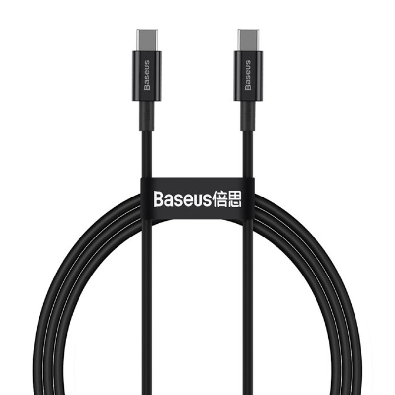 Baseus CATYS-C01 Superior Fast Charging Dátový Kábel USB-C - USB-C 100W 2m Black