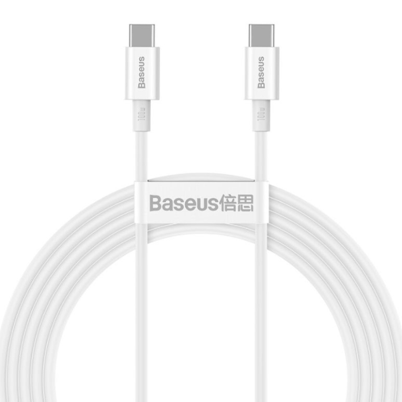 Baseus CATYS-C02 Superior Fast Charging Dátový Kábel USB-C - USB-C 100W 2m White