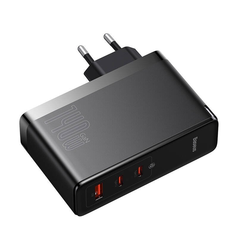 Baseus CCGP100201 GaN5 Pro Fast Nabíjačka USB + 2xUSB-C 140W Black