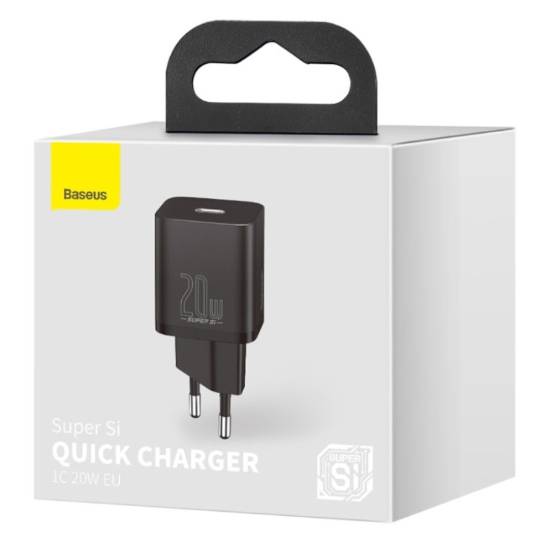 Baseus CCSUP-B01 Super Si Quick Nabíjačka USB-C 20W Black